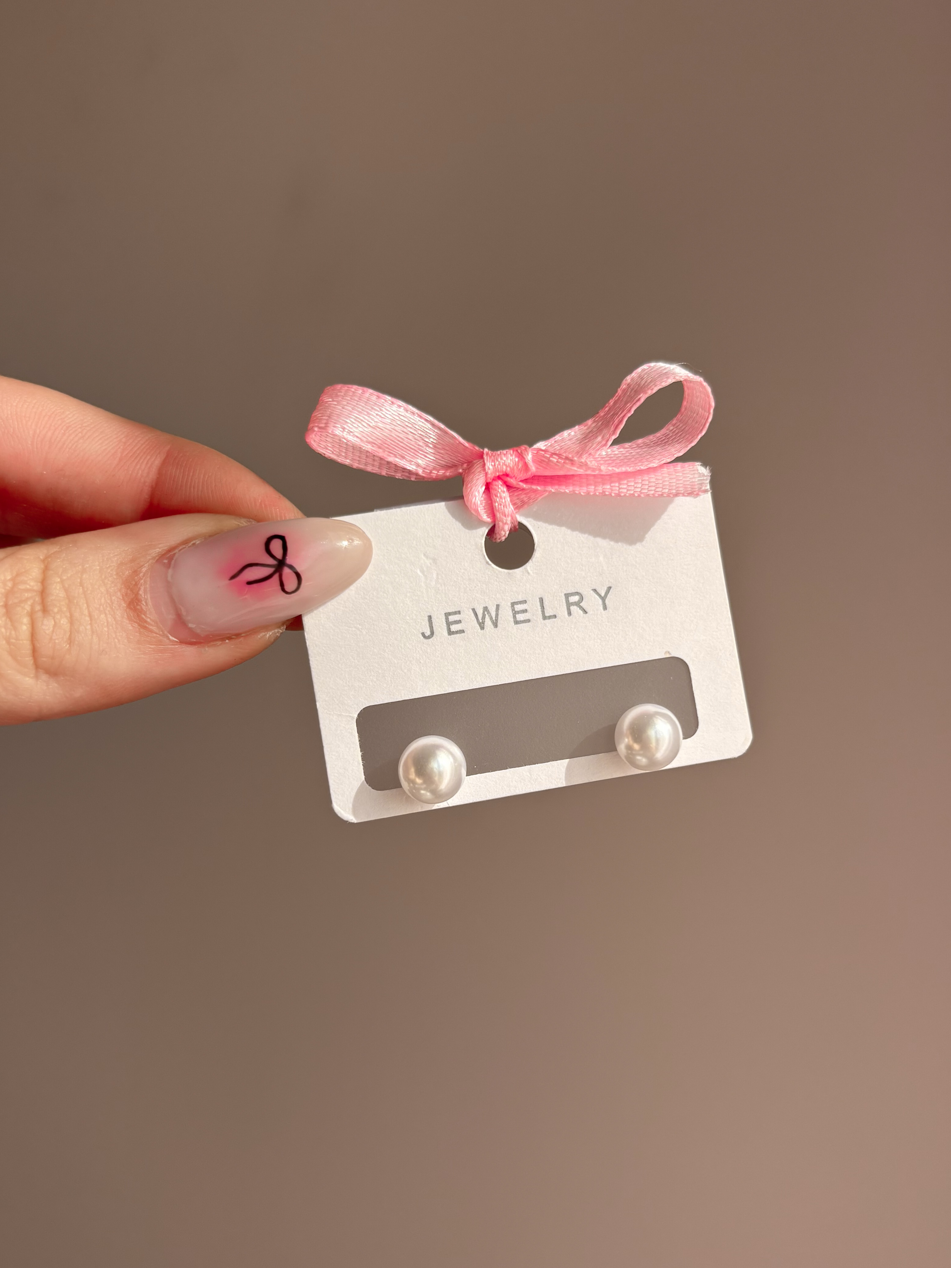 گوشواره مروارید ساده